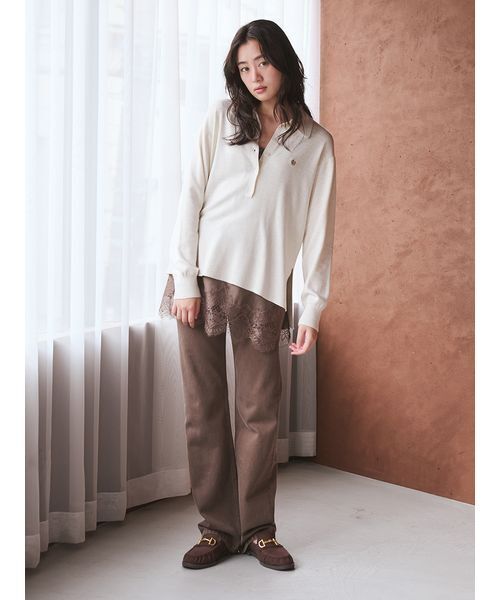 Mila Owen(ミラオーウェン)の「スリムストレートデニムパンツ(デニムパンツ・レディース・ブラウン/ブルー/インディゴブルー・00/1/0)」の14枚目の写真