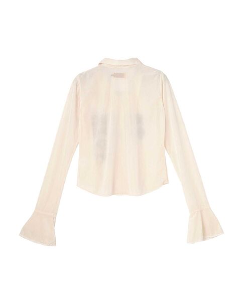 HYSTERIC GLAMOUR(ヒステリックグラマー)の「HYSTERIC TEDDY BEAR ベロアタイトブラウス(シャツ/ブラウス・レディース・ホワイト/ピンク/ブラック・MEDIUM/SMALL)」の4枚目の写真