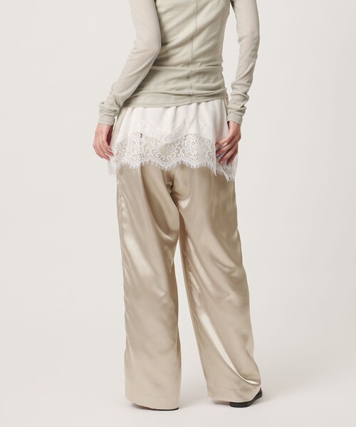 MARW UNITED ARROWS（マルゥ ユナイテッドアローズ）の「＜MARW UNITED ARROWS＞サテン ウエストギャザー イージーパンツ（その他パンツ・レディース・ネイビー/ナチュラル/ダークグレー・36/38）」の18枚目の写真