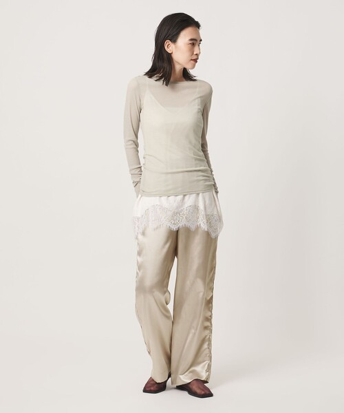 MARW UNITED ARROWS（マルゥ ユナイテッドアローズ）の「＜MARW UNITED ARROWS＞サテン ウエストギャザー イージーパンツ（その他パンツ・レディース・ネイビー/ナチュラル/ダークグレー・36/38）」の19枚目の写真