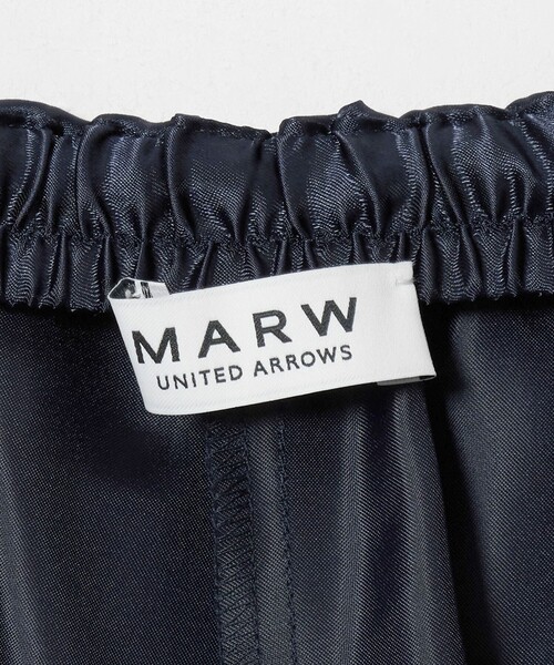 MARW UNITED ARROWS（マルゥ ユナイテッドアローズ）の「＜MARW UNITED ARROWS＞サテン ウエストギャザー イージーパンツ（その他パンツ・レディース・ネイビー/ナチュラル/ダークグレー・36/38）」の9枚目の写真