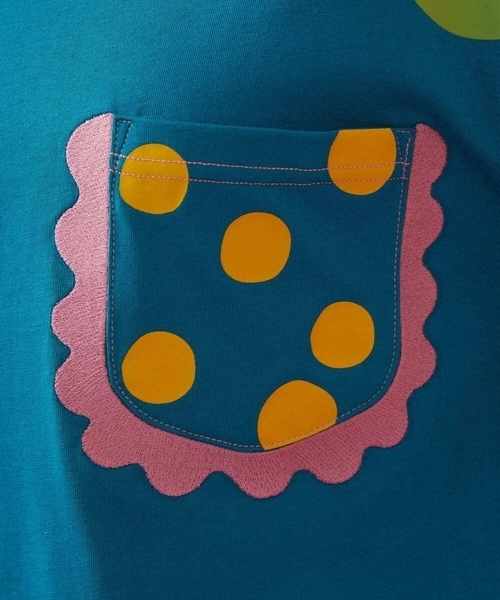 Jocomomola（ホコモモラ）の「Arte Libre プリントカットソー（Tシャツ/カットソー・レディース・アイボリー/ブルー・40）」の12枚目の写真