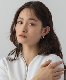 クロスラインフープピアス