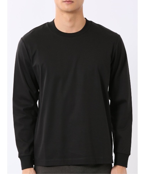 TAKA-Q（タカキュー）の「Tシャツ メンズ 長袖 ストレッチ 抗菌防臭 UV 綿 コットン 無地 シルケット スムス スロープネック ドレスT（Tシャツ/カットソー・メンズ・ホワイト/ブラック/グレー系その他2/ブラウン・MEDIUM/LARGE/X-LARGE/S）」の20枚目の写真