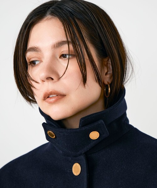 NOLLEY’S（ノーリーズ）の「【Traditional WeatherWear/トラディショナルウェザーウェア】MALTON B/T SHORT（ダッフルコート・レディース・ネイビー・34）」の12枚目の写真