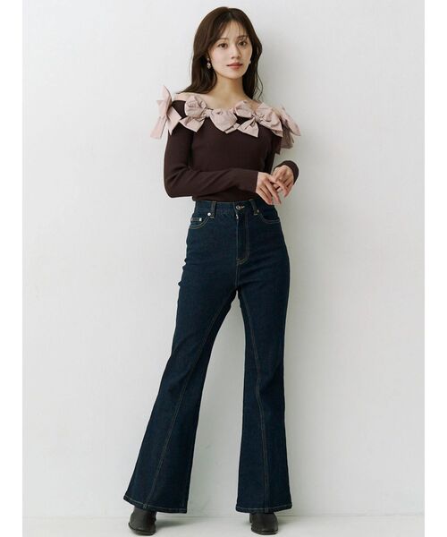 MERCURYDUO(マーキュリーデュオ)の「ブーツカットデニム(その他パンツ・レディース・インディゴブルー・SMALL/MEDIUM)」の12枚目の写真