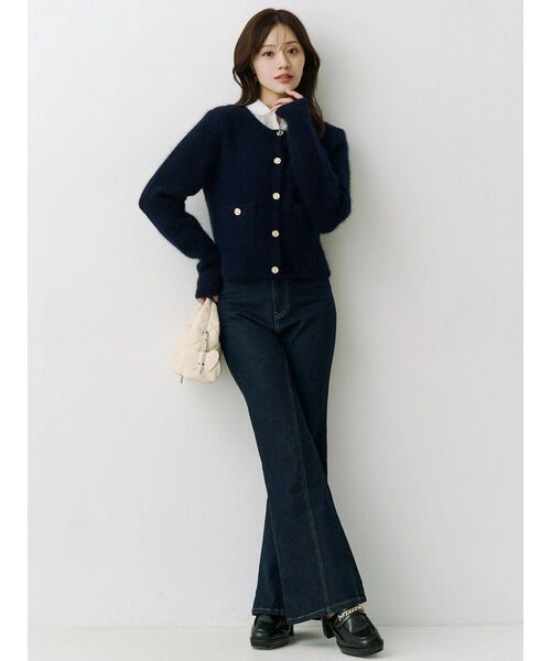 MERCURYDUO(マーキュリーデュオ)の「ブーツカットデニム(その他パンツ・レディース・インディゴブルー・SMALL/MEDIUM)」の14枚目の写真