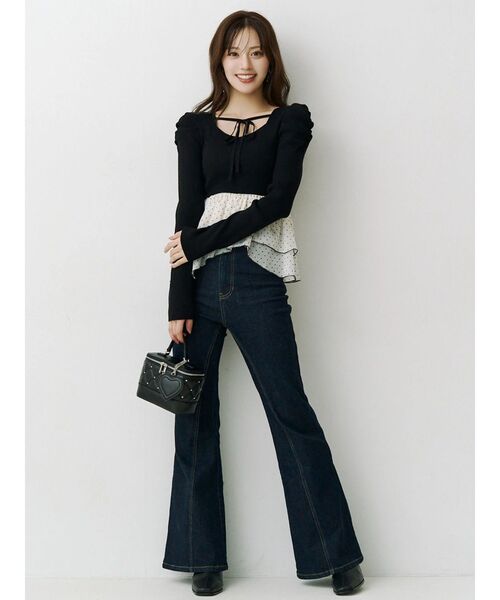 MERCURYDUO(マーキュリーデュオ)の「ブーツカットデニム(その他パンツ・レディース・インディゴブルー・SMALL/MEDIUM)」の20枚目の写真