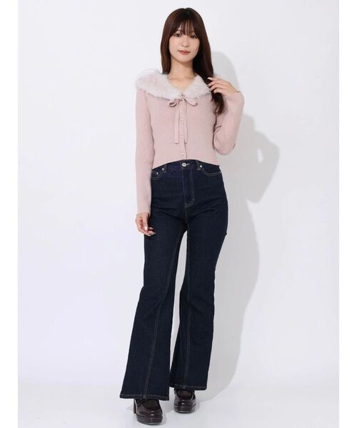 MERCURYDUO(マーキュリーデュオ)の「ブーツカットデニム(その他パンツ・レディース・インディゴブルー・SMALL/MEDIUM)」の2枚目の写真