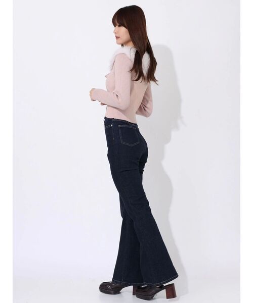 MERCURYDUO(マーキュリーデュオ)の「ブーツカットデニム(その他パンツ・レディース・インディゴブルー・SMALL/MEDIUM)」の4枚目の写真