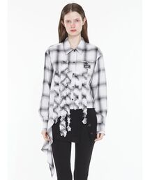 Asymmetric Frill Shirt / アシメトリックフリルシャツ