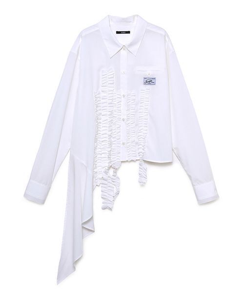 SORIN(ソリン )の「Asymmetric Frill Shirt / アシメトリックフリルシャツ(シャツ/ブラウス・レディース・ダークグレー/ホワイト/チェック・38)」の20枚目の写真