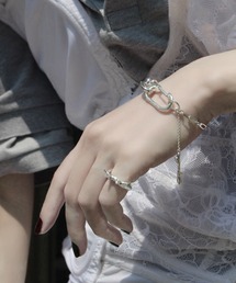 Soierie | ローエッジ クリップ ブレスレット / Raw edge clip bracelet(ブレスレット)