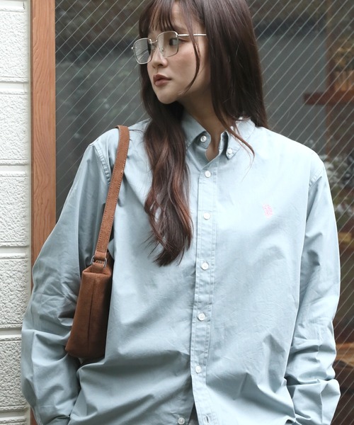U.S. POLO ASSN.(ユーエスポロアッスン)の「【U.S. POLO ASSN./ユーエスポロアッスン】ワンポイント刺繍 ツイルピーチ ブロード ロングスリーブシャツ(シャツ/ブラウス・メンズ・ブルーグレー/ピンク/オリーブ/ネイビー/ベージュ・L/LL/M)」の10枚目の写真