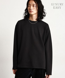 【LUXURY+EASY】ONE POINT EMBROIDERED LONG SLEEVE T-SHIRT/ラグイージーワンポイント刺繍ロンT