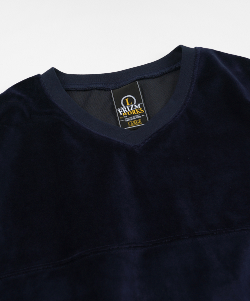 FRIZMWORKS（フリズムワークス）の「TERRY VELVET LS TEE _ NAVY（Tシャツ/カットソー・メンズ・その他・SMALL/MEDIUM/LARGE/X-LARGE）」の3枚目の写真