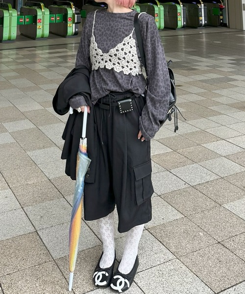 Alley Tokyo(アリートーキョー)の「お花のかぎ針ビスチェ(その他トップス・レディース・ダークグレー/ライトグレー/オフホワイト・FREE)」の10枚目の写真