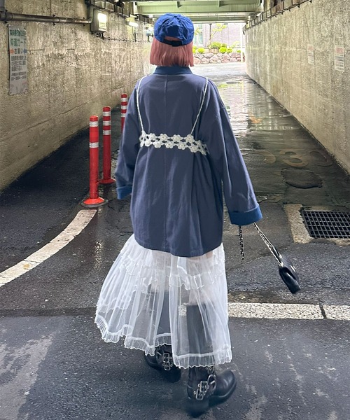 Alley Tokyo(アリートーキョー)の「お花のかぎ針ビスチェ(その他トップス・レディース・ダークグレー/ライトグレー/オフホワイト・FREE)」の17枚目の写真