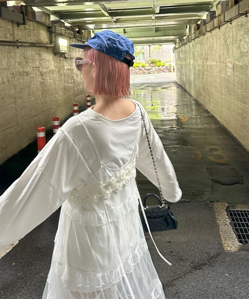 Alley Tokyo(アリートーキョー)の「お花のかぎ針ビスチェ(その他トップス・レディース・ダークグレー/ライトグレー/オフホワイト・FREE)」の22枚目の写真