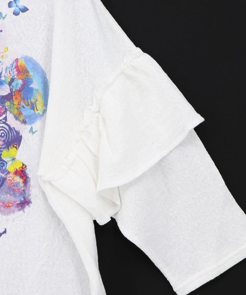 ScoLar(スカラー)の「ScoLar(スカラー) 花蝶スカラーちゃん ジャガードプルオーバー(Tシャツ/カットソー・レディース・ブラック/オフホワイト・MEDIUM)」の16枚目の写真