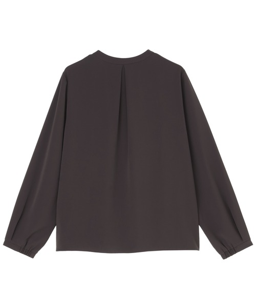 TOKYO SHIRTS(トウキョウシャツ)の「マットジョーゼット ボウタイブラウス 長袖 レディースデザインシャツ(シャツ/ブラウス・レディース・ブラウン/ホワイト・M/L)」の9枚目の写真