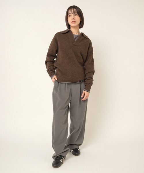 RNA-N(アールエヌエーエヌ)の「M2735 マシュマロタッチボーダークルーT(Tシャツ/カットソー・レディース・ネイビー/グレー/ボルドー/キナリ・FREE)」の22枚目の写真