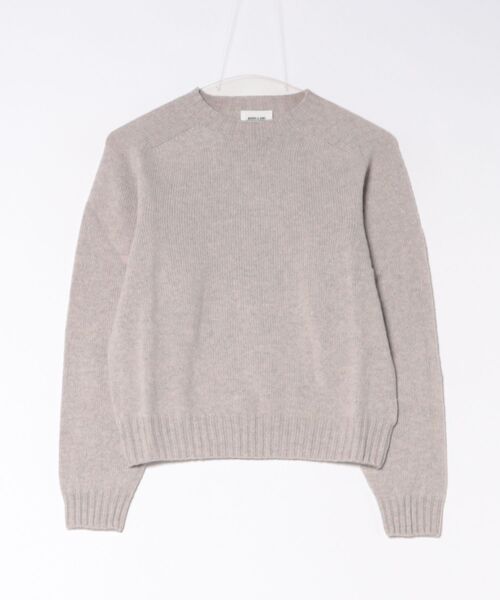 Morris & Sons（モリスアンドサンズ）の「MORRIS & SONS | ジーロンラム クルーネックニット（ニット/セーター・レディース・グリーン/イエロー/パープル系その他/ブルー系その他/ピンク系その他/ブラウン系その他/オートミール/レッド/ブラック・00/0）」の3枚目の写真
