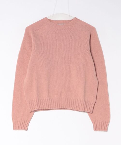 Morris & Sons（モリスアンドサンズ）の「MORRIS & SONS | ジーロンラム クルーネックニット（ニット/セーター・レディース・グリーン/イエロー/パープル系その他/ブルー系その他/ピンク系その他/ブラウン系その他/オートミール/レッド/ブラック・00/0）」の8枚目の写真