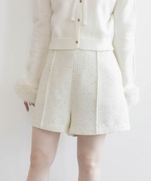 RANDA（ランダ）の「ハイウエストツイードショートパンツ（その他パンツ）」