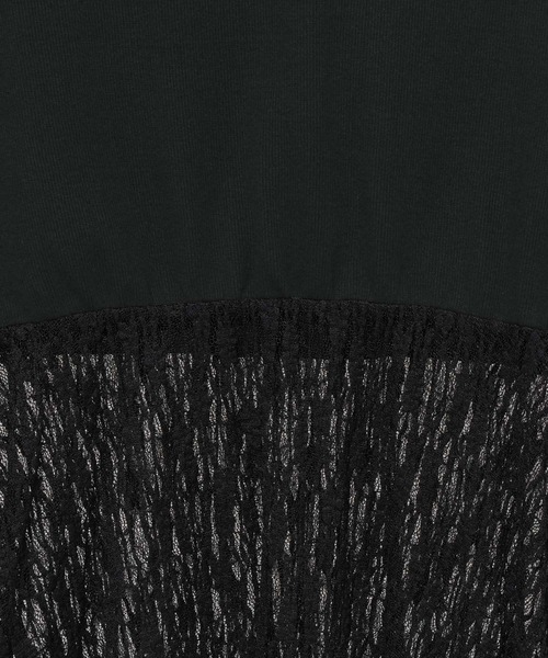 HARE（ハレ）の「アシメレースレイヤーカットソー(HARE)（Tシャツ/カットソー・レディース・ホワイト/ブラック・FREE）」の14枚目の写真