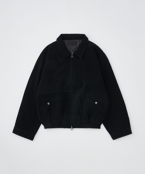 ADAM PATEK(アダムパテック)の「【ADAMPATECK/アダムパテック】mute faux suede loose zip blouson(ブルゾン・メンズ・ブラック/ブラウン・2/1)」の1枚目の写真
