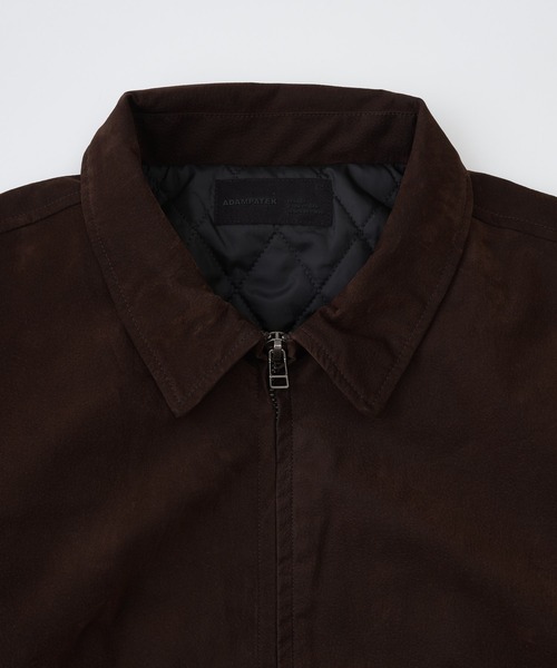 ADAM PATEK(アダムパテック)の「【ADAMPATECK/アダムパテック】mute faux suede loose zip blouson(ブルゾン・メンズ・ブラック/ブラウン・2/1)」の6枚目の写真