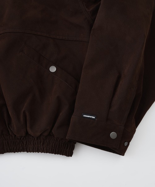 ADAM PATEK(アダムパテック)の「【ADAMPATECK/アダムパテック】mute faux suede loose zip blouson(ブルゾン・メンズ・ブラック/ブラウン・2/1)」の3枚目の写真