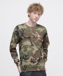 《WEB&DEPOT限定》HONEYCOMB HENRY WAFFLE L/S T-SHIRT / ハニカム ヘンリー ワッフル 長袖Tシャツ / AVIREX / アヴィレックス