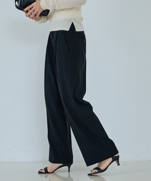 qualite（カリテ）の「【セットアップ可能】ウールサキソニータックパンツ（その他パンツ・レディース・ブラック/ベージュ・34/38/36）」の17枚目の写真