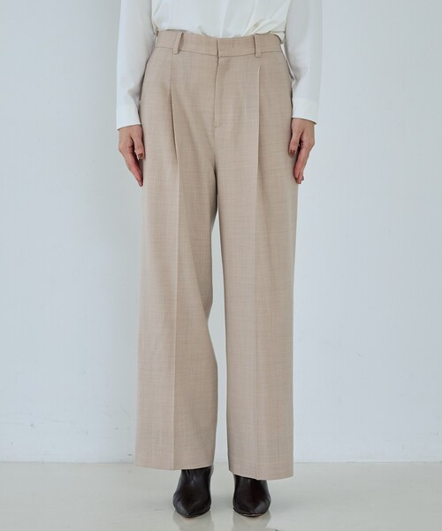 qualite（カリテ）の「【セットアップ可能】ウールサキソニータックパンツ（その他パンツ・レディース・ブラック/ベージュ・34/38/36）」の18枚目の写真