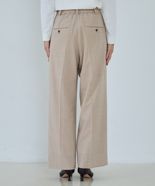 qualite（カリテ）の「【セットアップ可能】ウールサキソニータックパンツ（その他パンツ・レディース・ブラック/ベージュ・34/38/36）」の8枚目の写真