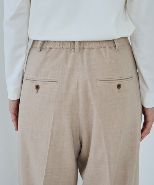 qualite（カリテ）の「【セットアップ可能】ウールサキソニータックパンツ（その他パンツ・レディース・ブラック/ベージュ・34/38/36）」の9枚目の写真
