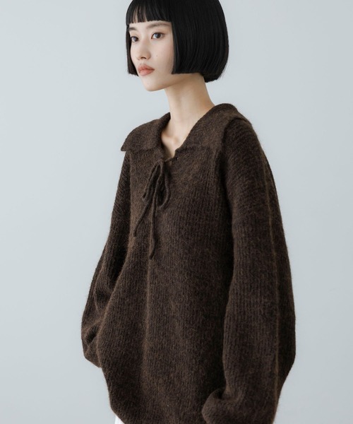 LOWRYS FARM(ローリーズファーム)の「レースアップミニワンピース/2P 1094312(ワンピース・レディース・ブラウン/グリーン/アイボリー・FREE)」の7枚目の写真
