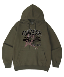 OUNDERR（オアンダーアール）の「フィンガーオーバーサイズフードティーシャツ9COLORS[裏起毛]（パーカー）」