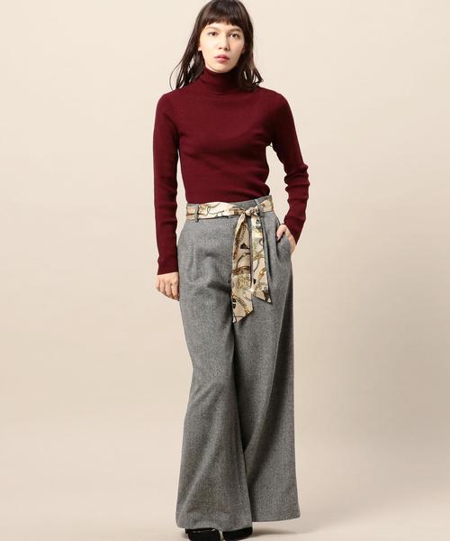 BEAUTY&YOUTH UNITED ARROWS(ビューティーアンドユースユナイテッドアローズ)の「BY ビッグヘリンボーンワイドパンツ◆(その他パンツ・レディース・オフホワイト/ダークグレー・MEDIUM/SMALL)」の13枚目の写真