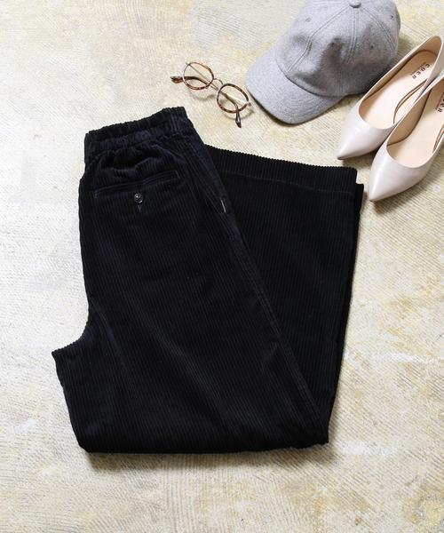 coen（コーエン）の「コーデュロイワイドパンツ（その他パンツ・レディース・ベージュ/ネイビー・LARGE/MEDIUM）」の3枚目の写真