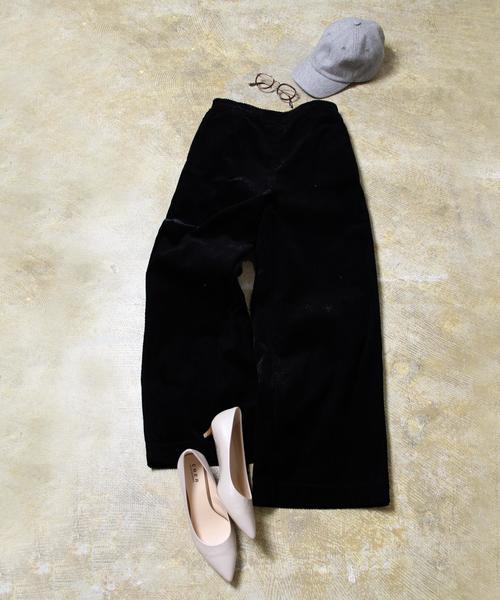 coen（コーエン）の「コーデュロイワイドパンツ（その他パンツ・レディース・ベージュ/ネイビー・LARGE/MEDIUM）」の6枚目の写真