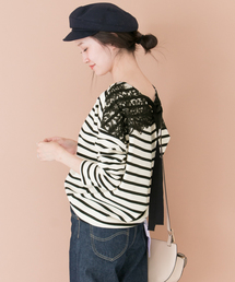 URBAN RESEARCH | UR BACKリボンレースプルオーバー(Tシャツ/カットソー)