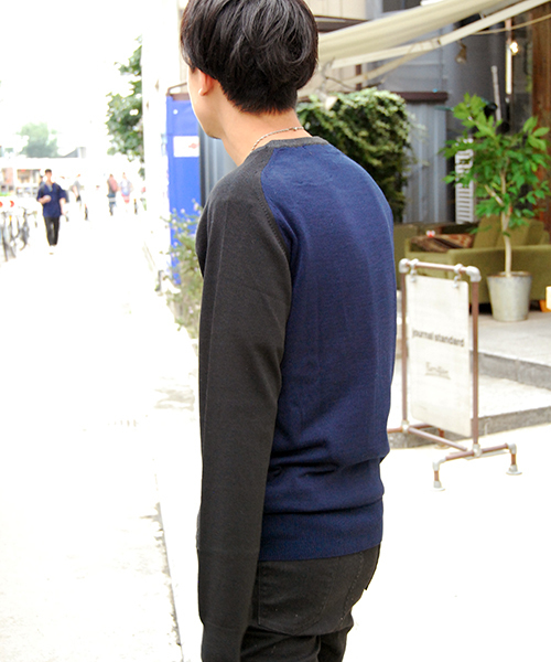 CUSTOM CULTURE（カスタムカルチャー）の「【CUSTOM CULTURE】　Italy made クルーネックセーター　ハイゲージ（ニット/セーター・メンズ・ブラック/グレー系その他/レッド系その他/ブルー系その他・2/3）」の15枚目の写真