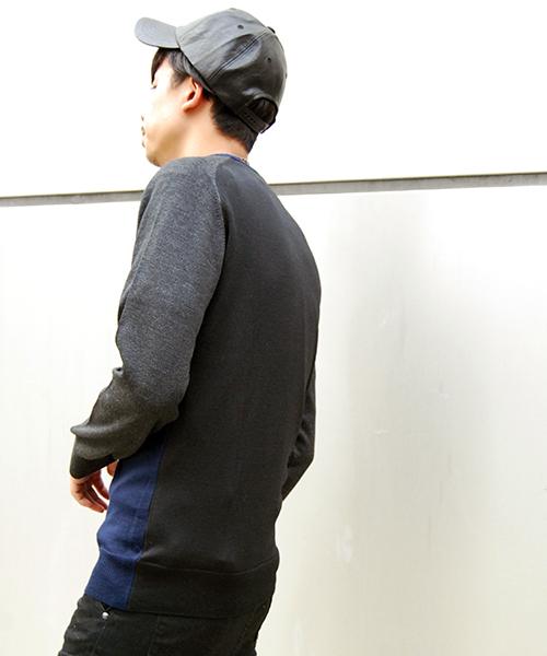 CUSTOM CULTURE（カスタムカルチャー）の「【CUSTOM CULTURE】　Italy made クルーネックセーター　ハイゲージ（ニット/セーター・メンズ・ブラック/グレー系その他/レッド系その他/ブルー系その他・2/3）」の14枚目の写真