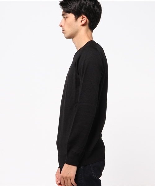 CUSTOM CULTURE（カスタムカルチャー）の「【CUSTOM CULTURE】　Italy made クルーネックセーター　ハイゲージ（ニット/セーター・メンズ・ブラック/グレー系その他/レッド系その他/ブルー系その他・2/3）」の5枚目の写真