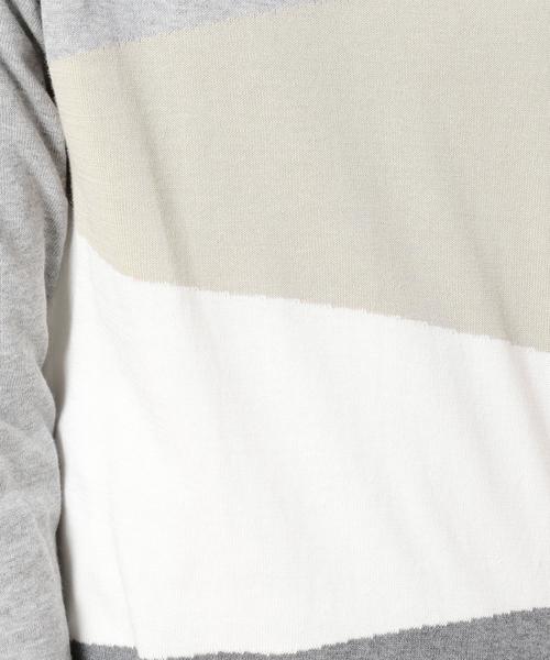 BEAUTY&YOUTH UNITED ARROWS(ビューティーアンドユースユナイテッドアローズ)の「BY カラーブロック レイヤード ニット ◆(ニット/セーター・メンズ・ライム/ネイビー/グレー・MEDIUM/SMALL/LARGE/X-LARGE)」の8枚目の写真