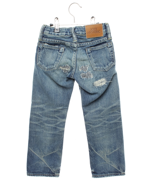 JOEY HYSTERIC(ジョーイヒステリック)の「RSR加工デニムストレートPT(デニムパンツ・キッズ・インディゴブルー・SMALL/MEDIUM)」の2枚目の写真
