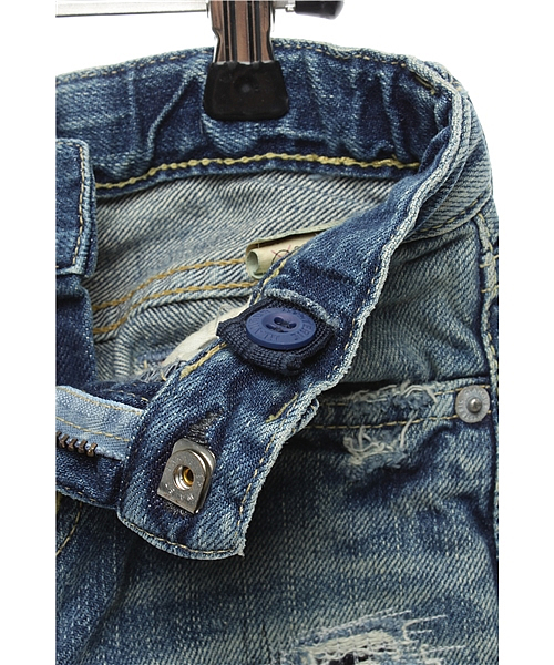JOEY HYSTERIC(ジョーイヒステリック)の「RSR加工デニムストレートPT(デニムパンツ・キッズ・インディゴブルー・SMALL/MEDIUM)」の5枚目の写真
